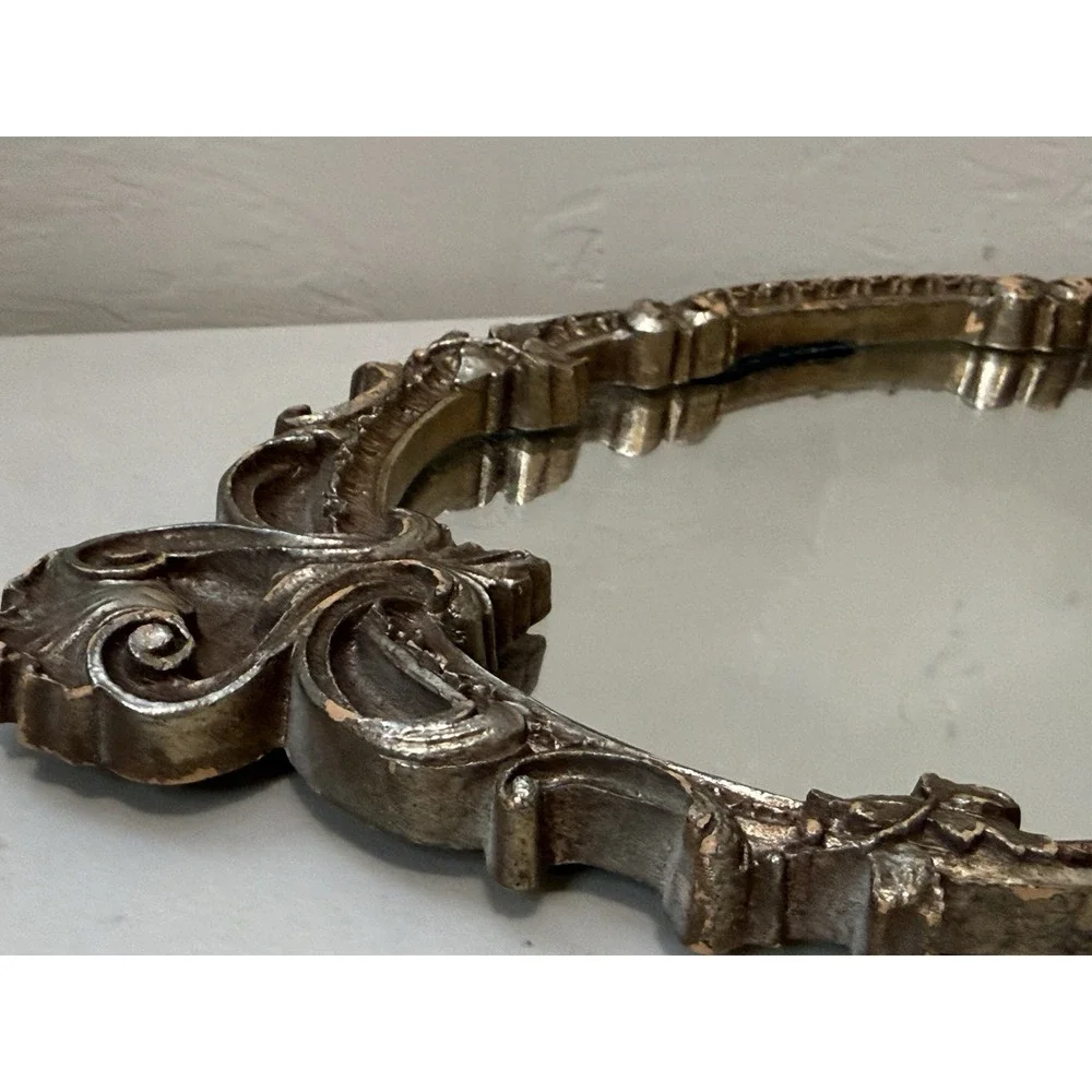 Vintage Ornate Gold Wall Mirror Durwood Wall mount Decor